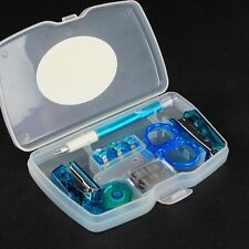 Mini conjunto de mesa de escritório tesoura grampeador grampos furo caneta fita comprar usado  Enviando para Brazil