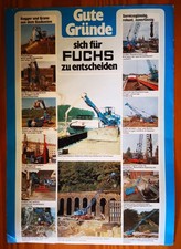 Baumaschinenprospekt fuchs sei gebraucht kaufen  Berlin