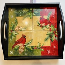 Christmas cardinals tiles for sale  El Dorado Hills