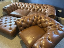 Vintage leather brown for sale  LINCOLN