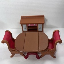 Cadeira Buffet Fisher Price Loving Family Sala de Jantar Vermelha 2008 Mesa Folha Gota comprar usado  Enviando para Brazil