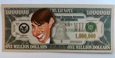 Réplica 1x Tom Cruise EUA 1 milhão nota de dólar gospel $1.000.000 nota falsa , usado comprar usado  Enviando para Brazil