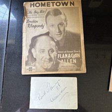 Autographs original 1950s for sale  ROMFORD
