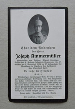 Sterbebild wk1 res gebraucht kaufen  Schwarzach