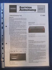 Grundig c265 servicemanual gebraucht kaufen  Deutschland
