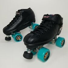 Conjunto de rodas energéticas Riedell R3 preto ao ar livre feminino tamanho 7 azul-petróleo , usado comprar usado  Enviando para Brazil