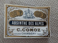 étiquette absinthe alpes d'occasion  Gien