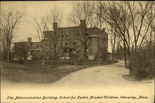 Cartão postal antigo c112 Admin Building School for Feeble Minded Children Waverley MA comprar usado  Enviando para Brazil