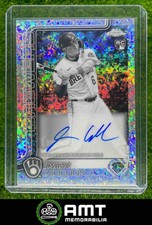 2025 Topps Chrome Isaac Collins Auto P&B Mini-Diamond Refractor Brewers RC comprar usado  Enviando para Brazil