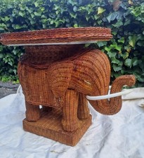 elefante tavolino vimini bambu rattan comprar usado  Enviando para Brazil
