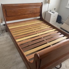 solid oak sleigh bed for sale solid oak sleigh bed for sale LONDON