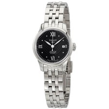 Relógio feminino Tissot Le Locle automático mostrador de diamante preto T41.1.183.56 comprar usado  Enviando para Brazil
