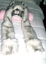 SPIRIT HOODS Husky 2015-16 chapéu de pele sintética cachecol forro asteca tamanho único EXCELENTE comprar usado  Enviando para Brazil
