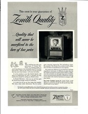 1952 zenith vintage for sale  Brocket