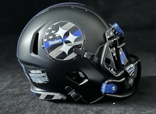 Mini capacete de futebol americano Pittsburgh Steelers Back The Blue. comprar usado  Enviando para Brazil