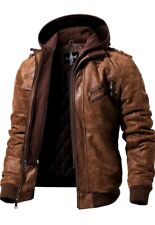 Lederjacke abnehmbare kapuze gebraucht kaufen  Bendorf