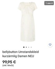 Umstandshochzeitskleid belly b gebraucht kaufen  Eilsleben
