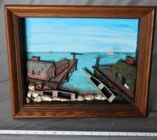Folk art diorama for sale  Tenants Harbor