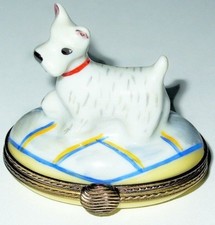 CAIXA LIMOGES FRANCE ~ WEST HIGHLAND TERRIER ~ CACHORRO ~ CACHORRO ~ WESTIE ~ LE 260/300 comprar usado  Enviando para Brazil