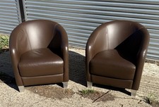 Pair leather bucket for sale  CHELMSFORD