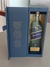 Johnnie Walker Blue Label Scotch Whiskey - Garrafa vazia com caixa de exibição 750ml comprar usado  Enviando para Brazil