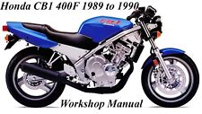 HONDA CB1 400F 1989 a 1990 MANUAL DE TALLER - Archivos PDF segunda mano  Embacar hacia Argentina