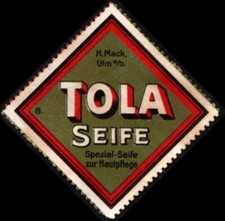 Selo pôster vintage da Alemanha sabonete H. Mack Tola. Sabonete especial para cuidados com a pele comprar usado  Enviando para Brazil