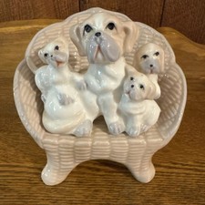 Vintage porcelain dog for sale  Tiverton