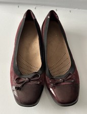 Clark burgundy flat for sale  UK
