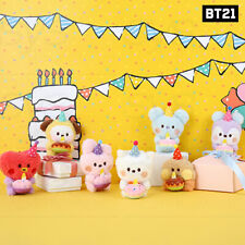 BTS BT21 Mercadorias Oficiais Autênticas Minini Chaveiro de Pelúcia Happy Time Ver + Track#, usado comprar usado  Enviando para Brazil