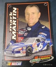 2001 Gatorade Front Runner Winner Mark Martin cartão Nascar comprar usado  Enviando para Brazil