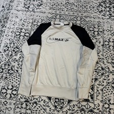 Vintage Nike Unisex kremowo-biały poliester okrągły dekolt rozmiar S Y2K lata 90. Air Max Regula na sprzedaż  PL