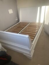 Wood sleigh bed for sale  STAFFORD