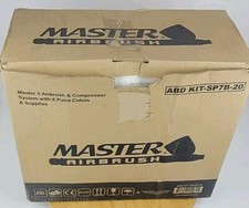 Usado, Kit de compressor de ar e mangueira Master 3 aerógrafo 6 cores primárias conjunto de tinta acrílica comprar usado  Enviando para Brazil