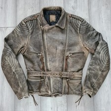 Vintage distressed leather for sale  TIPTON