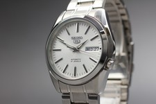 【N ESTADO PERFEITO 】 Seiko 5 7S26-01V0 relógio automático masculino mostrador branco dia/data do Japão comprar usado  Enviando para Brazil