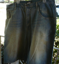Shorts jeans azul Sean John ajuste largo hip hop casual masculino tamanho 42, usado comprar usado  Enviando para Brazil