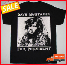 Camiseta preta vintage Dave Mustaine For President todos os tamanhos P-5XL comprar usado  Enviando para Brazil