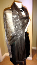 Organza grey metallic for sale  WHITLEY BAY