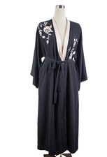 Antigo Roupão de Cetim Natori Tamanho Único Bordado Floral Inspiração Asiática Kimono Preto comprar usado Antigo Roupão de Cetim Natori Tamanho Único Bordado Floral Inspiração Asiática Kimono Preto comprar usado  Enviando para Brazil
