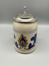 Krug keramik zinndeckel gebraucht kaufen  Schwabmünchen