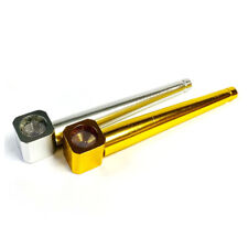 Cachimbo de metal pequeno tamanho bolso rolo cone prata elegante novo destacado Reino Unido comprar usado  Enviando para Brazil