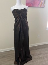 Vestido de noite Mia Paluzzi metálico estampa de animais tamanho 2 comprar usado  Enviando para Brazil