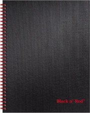 Pacote com 5 notebooks pretos e vermelhos, revistas de negócios, 11 x 8", 70 folhas, com regras comprar usado  Enviando para Brazil