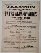 Taxation pâtes alimentaires d'occasion  Paris IV