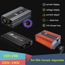 48V/60V/72V Li-ion LiFePo4 Lithium Akku Fast Ladegerät Current Adjustable 5A-25A comprar usado  Enviando para Brazil
