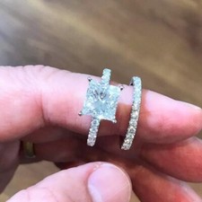 Moissanite bridal set for sale  Plainsboro