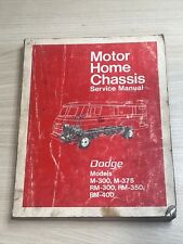 Usado, 1971-1972 Dodge Motor Home Chassi Manual de Serviço M300 M375 RM300 RM350 RM400 comprar usado  Enviando para Brazil