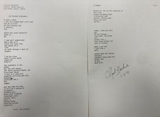 Poeme signé manuscrit d'occasion  Fleurey-sur-Ouche