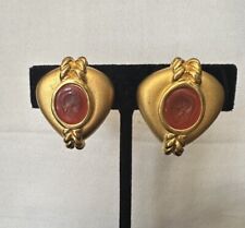 Vintage intaglio earrings for sale  Naples
